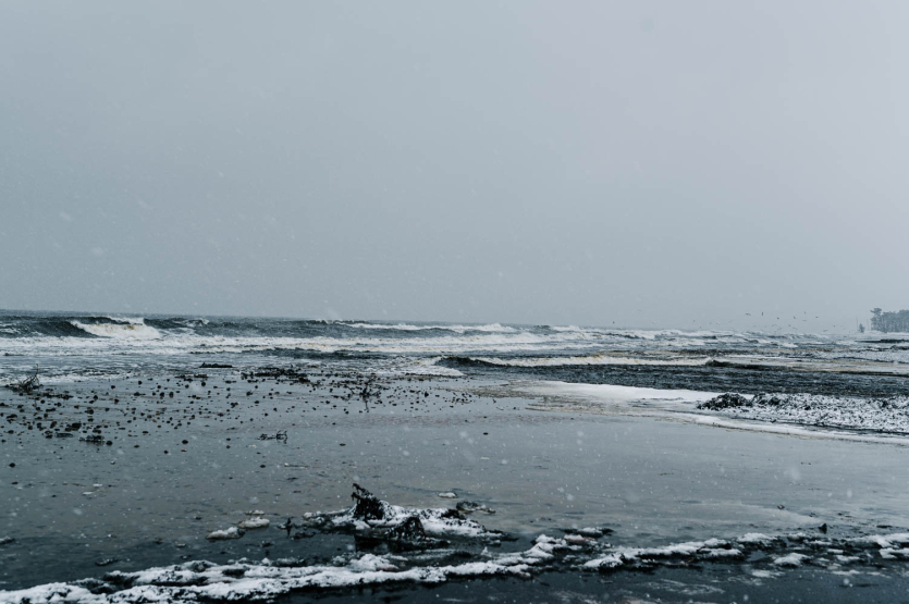 Snowy Waterscape
